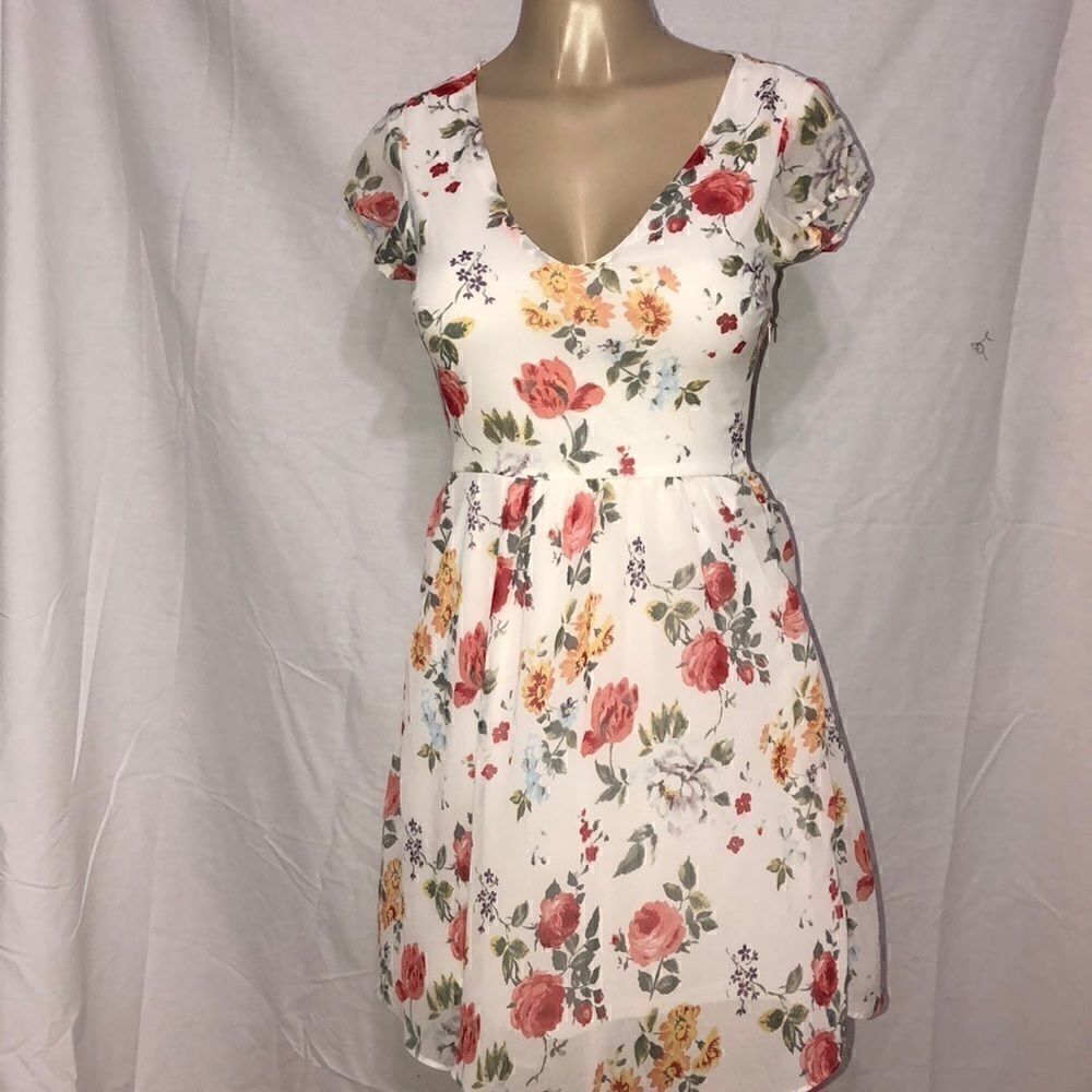 Zara trafaluc floral dress 